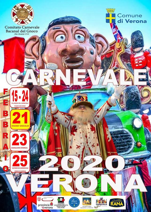 Antico carnevale di verona 2020 - 490Â° Bacanal del gnoco