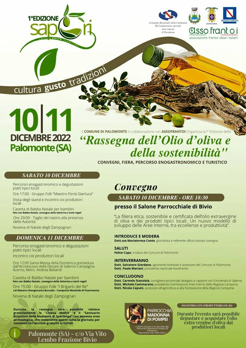 SapOri: Rassegna dell’olio d’oliva e della sostenibilità